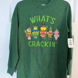 Sesame Street Holiday Long Sleeve Tee with Characters